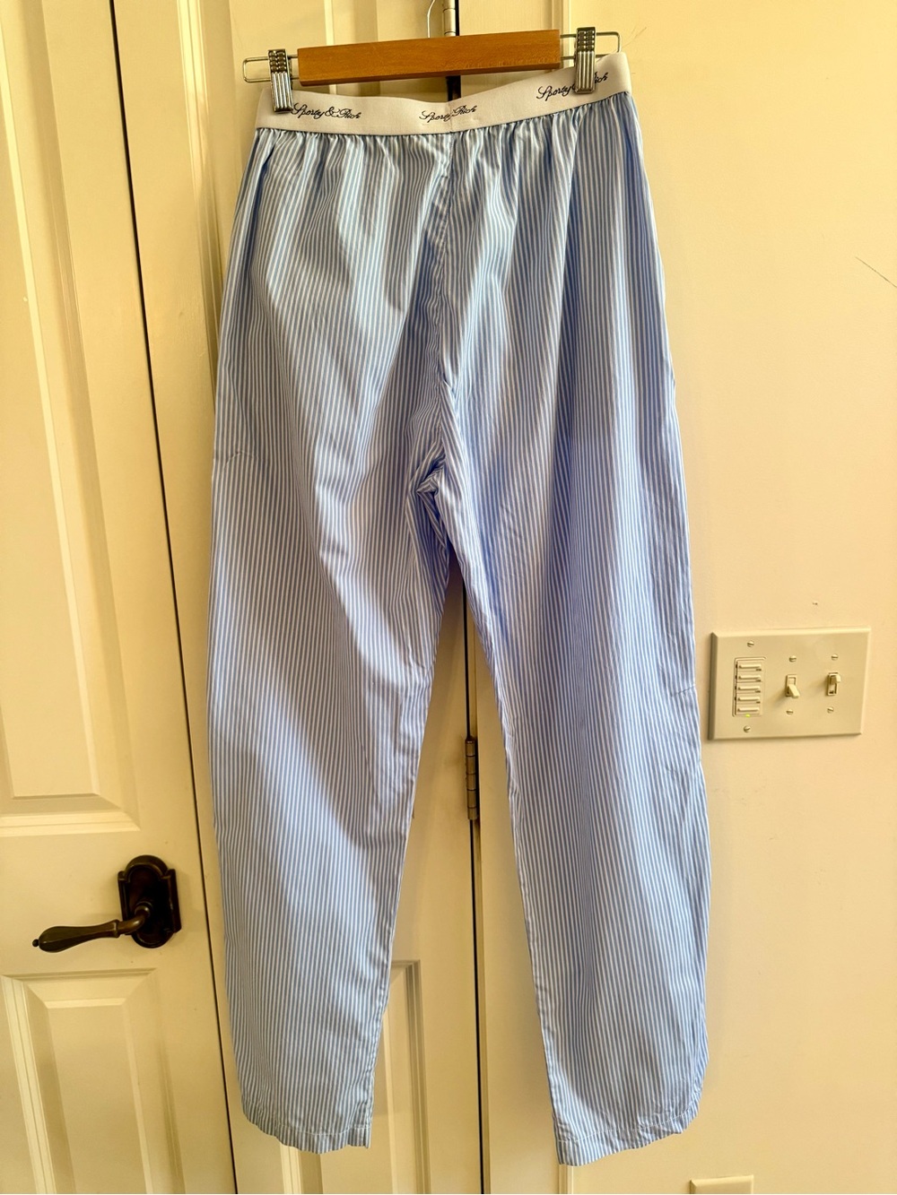 Sporty & Rich Hotel du Cap Brooklyn Pajama Pant Size M 🦋🦋🦋 - Picture 3 of 7